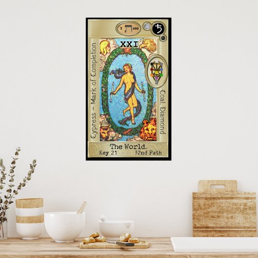 Ifdawn Deepdream Tarot Key 21 ~ The World Poster (Küche)