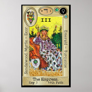 Ifdawn Deepdream Tarot Key 3 ~ Kaiserin Poster