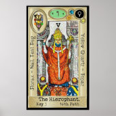 Ifdawn Deepdream Tarot Key 5 ~ The Hierophant Poster (Vorne)