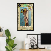 Ifdawn Deepdream Tarot Key 9 ~ The Hermit Poster (Heimbüro)