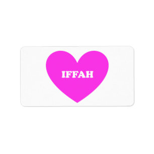 Iffah Adressaufkleber