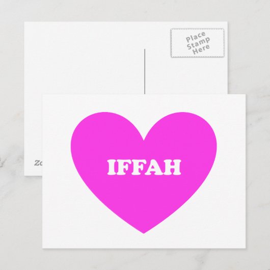 Iffah Postkarte (Vorne/Hinten)