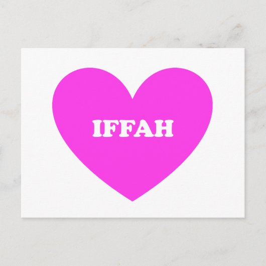 Iffah Postkarte (Vorderseite)