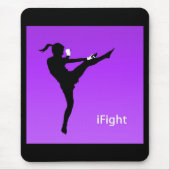 iFight Mädchen mousepad (Vorne)