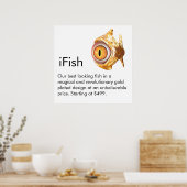 IFish Werbung Poster (Küche)
