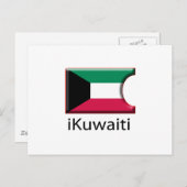 iFlag Kuwait Postkarte (Vorne/Hinten)
