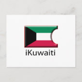 iFlag Kuwait Postkarte (Vorderseite)
