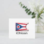iFlag Ohio Postkarte (Stehend Vorderseite)