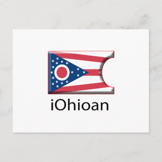 iFlag Ohio Postkarte (Vorderseite)