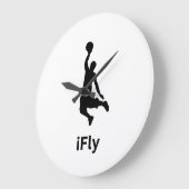 iFly Basketball Große Wanduhr (Winkel)