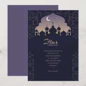 Iftar-Abend-Dinnerparty Einladung (Vorne/Hinten)