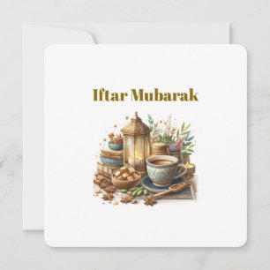 Iftar-Abend-Einladungen Feiertagskarte