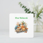 Iftar-Abend-Einladungen Feiertagskarte (Stehend Vorderseite)