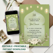 Iftar Dinner Einladung Rmadan Blume Moschee