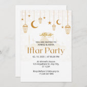 Iftar Dinner Einladung Rmadan Lentern und Moschee (Vorne/Hinten)