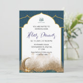 Iftar Dinner Einladung Rmadan Marine Moschee (Stehend Vorderseite)