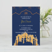 Iftar Dinner Einladung Rmadan Wasserfarbenmoschee (Stehend Vorderseite)