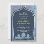 Iftar Dinner Einladung Rmadan Wasserfarbenmoschee (Vorderseite)