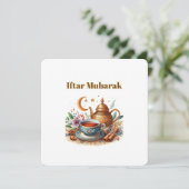 Iftar Dinner Invitations Feiertagskarte (Stehend Vorderseite)