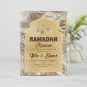 Iftar Dinner Party Einladung Ramadan Kareem 2025 (Stehend Vorderseite)
