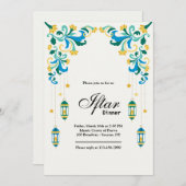 Iftar-Einladung Einladung (Vorne/Hinten)