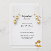 Iftar-Einladung | Einladung Ramadan Kareem iftar (Vorne/Hinten)