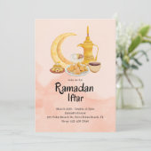 Iftar Food Ramadan Einladung (Stehend Vorderseite)