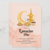 Iftar Food Ramadan Einladung (Vorne/Hinten)