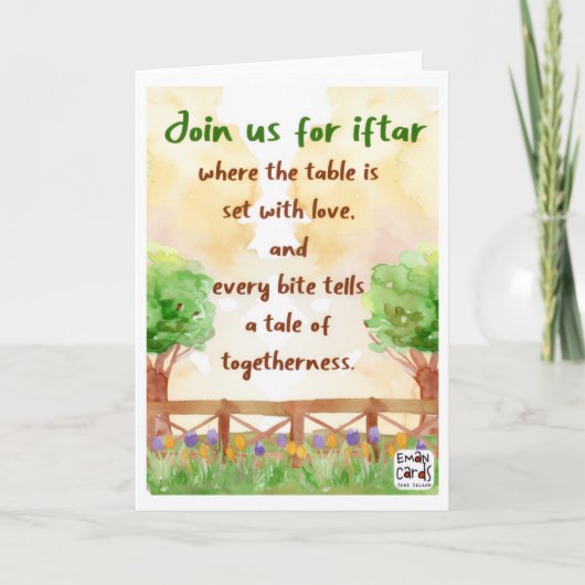 Iftar Invitation - Landscape Karte (Vorderseite)