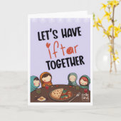 Iftar Invite - Friends Karte (Gelbe Blume)