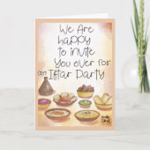 Iftar Invite - Nice Meal Karte (Vorderseite)