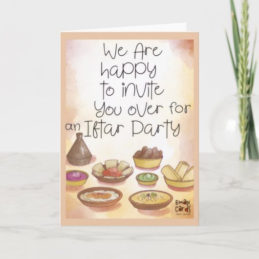 Iftar Invite - Nice Meal Karte (Vorderseite)