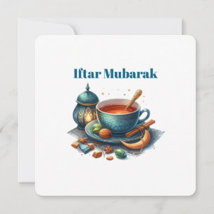 Iftar Mubarak Abendessen-Einladungen Feiertagskarte