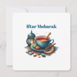 Iftar Mubarak Dinner Invitations Feiertagskarte
