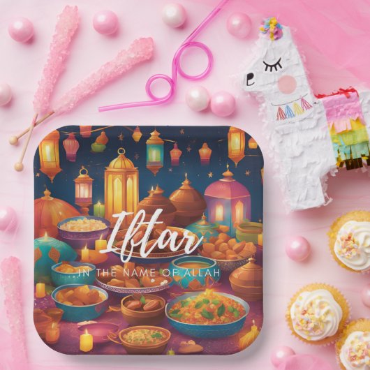 Iftar-Papierplatte Pappteller (Party)