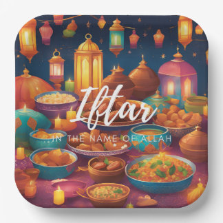 Iftar-Papierplatte Pappteller
