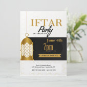Iftar Party-Laternen-Einladung Einladung (Stehend Vorderseite)