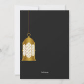 Iftar Party-Laternen-Einladung Einladung (Rückseite)