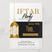 Iftar Party-Laternen-Einladung
