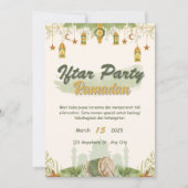 Iftar Party ramadan Einladung (Vorderseite)