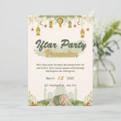 Iftar Party ramadan Einladung (Stehend Vorderseite)