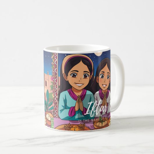 Iftar Sister time-Tasse Kaffeetasse (VorderseiteRechts)