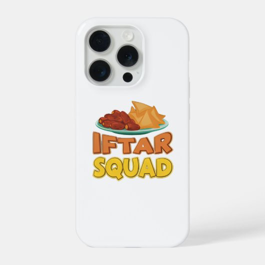 Iftar Squad Ramadan Food Illustration iPhone Hülle (Rückseite)
