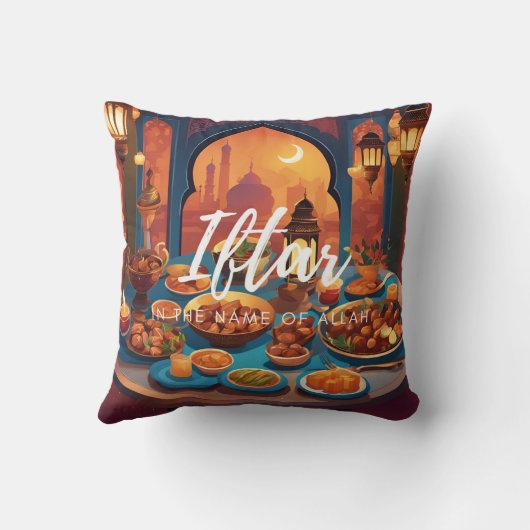 Iftar-Tischfutterpolster Kissen (Rückseite)