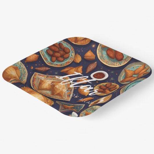 Iftar verfügbare Teller (Gewinkelt)