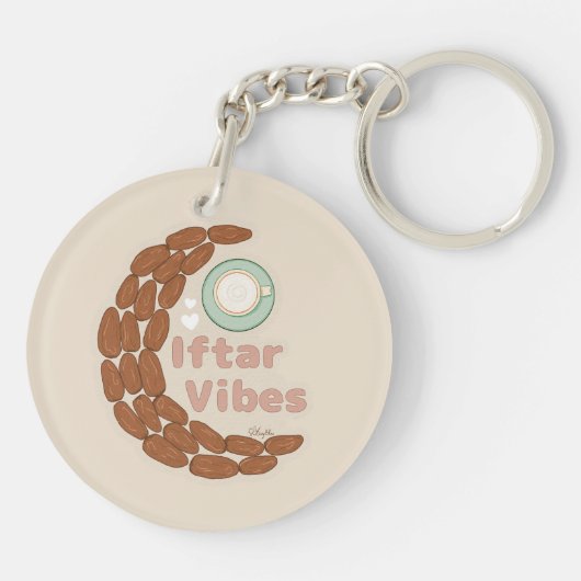 Iftar-vibes inspiriert schlüsselanhänger (Rückseite)