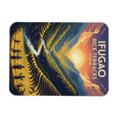 Ifugao Rice Terraces Philippines Reisen Magnet (Horizontal)