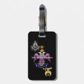 IG LUGGAGE TAG GEPÄCKANHÄNGER (Rückseite vertikal)