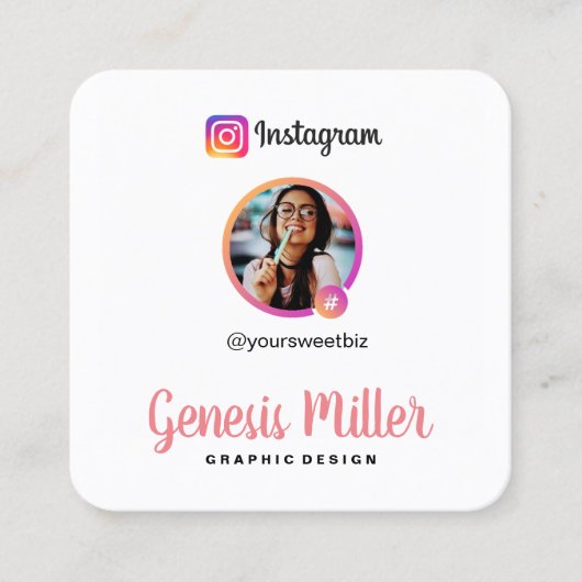 IG Personalisierte Visitenkarte (Vorderseite)