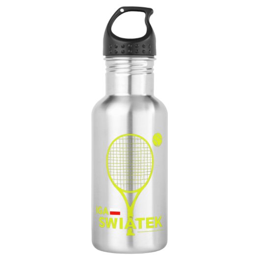 Iga Swiatek, Tennisspielerin, Ziege, Champion Edelstahlflasche (Vorderseite)